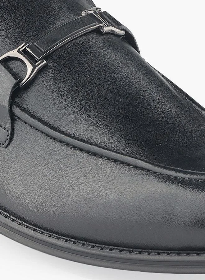 DUCHINI BLACK Men Metallic Accent Slip-On Loafers for Men | Best Price UAE