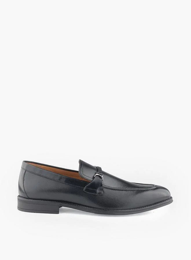 Duchini BLACK Men Metallic Accent Slip-On Loafers for Men | Best Price UAE