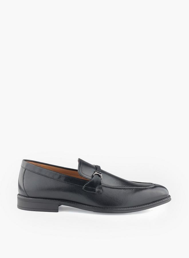 DUCHINI Men Metallic Accent Slip-On Loafers - Image 3