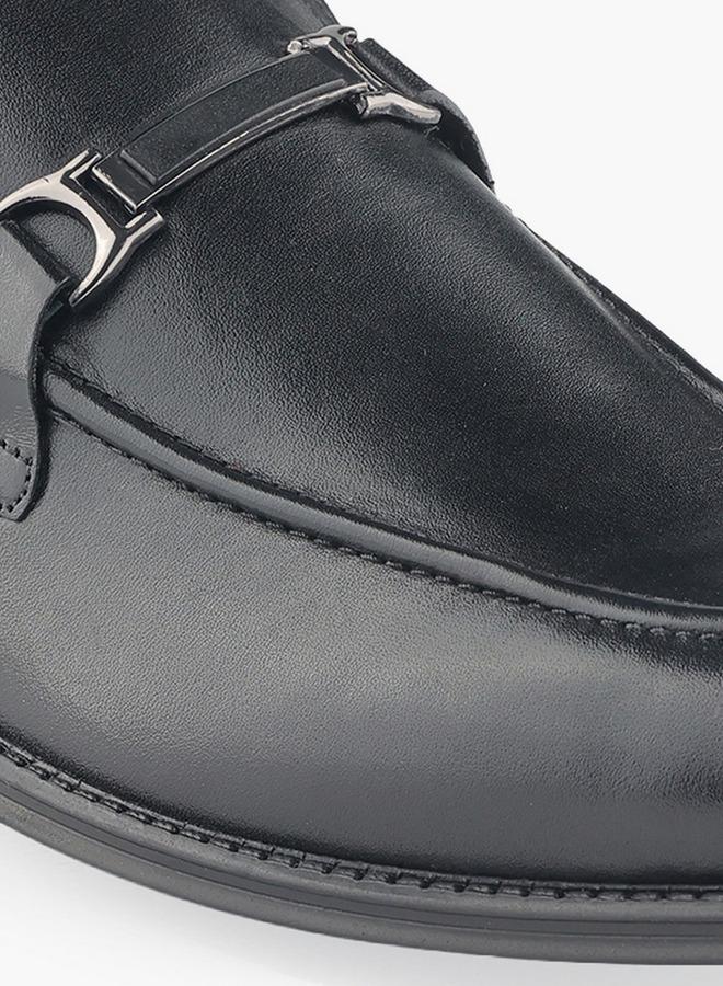 DUCHINI Men Metallic Accent Slip-On Loafers - Image 4