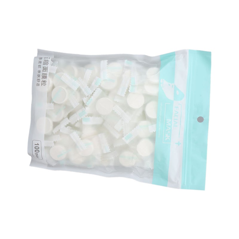 100pcs Disposable Compressed Facial Mask Sheet Home DIY Non Woven Facial Mask Paper for Skin Care - Image 5