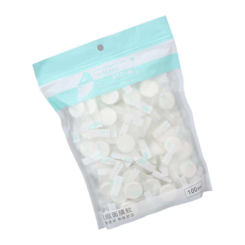 100pcs Disposable Compressed Facial Mask Sheet Home DIY Non Woven Facial Mask Paper for Skin Care - Image 4