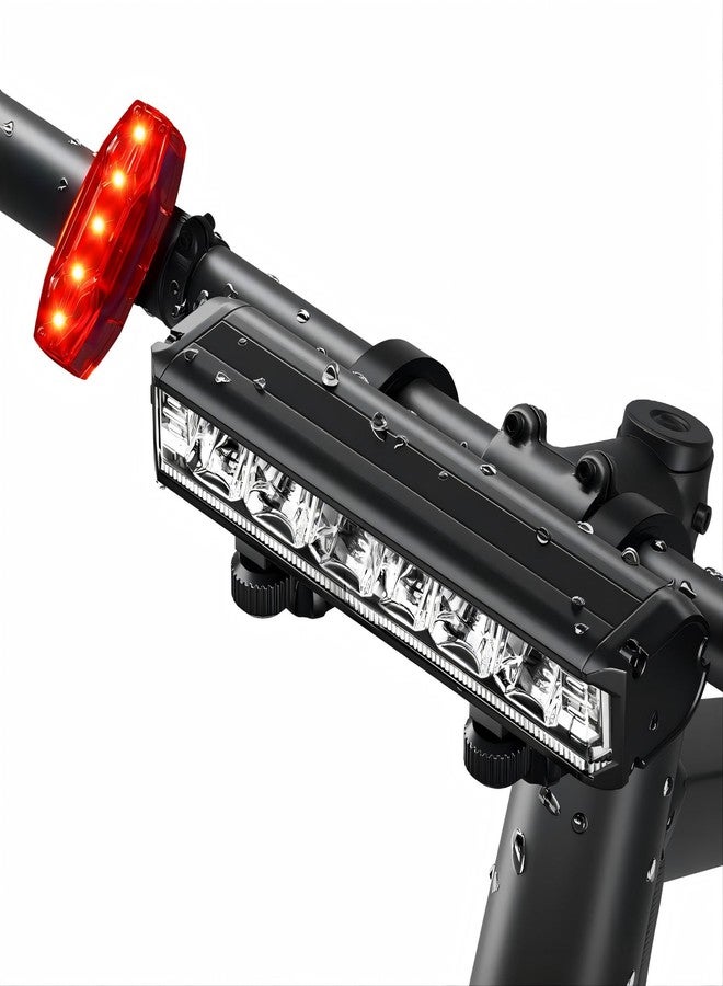 POSUGEAR Bike Lights for Night Riding, USB Rechargeable Front Rear Light, Bicycle Headlight Set, Aluminum Light, IPX5 Waterproof Bike Headlight Taillight for Adult Kid Mountain MTB Off-Road Cycling - Image 1