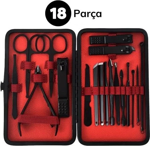 5 دي ام 18 Piece Bag Type Manicure Pedicure Nail Care Set