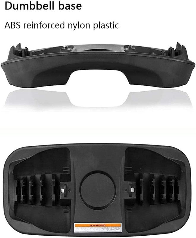 DEXO 24kg Adjustable Dumbbell – Silicon Steel Construction, Space-Saving Single Dumbbell for Home Gym, Strength Training & Muscle Building (Black) - Image 5