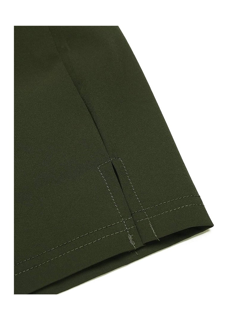 Men's 2 Pack Gym Workout Shorts Quick Dry Bodybuilding Weightlifting Pants Training Athletic Running Jogger with Pockets（Black + Green,L） - Image 5