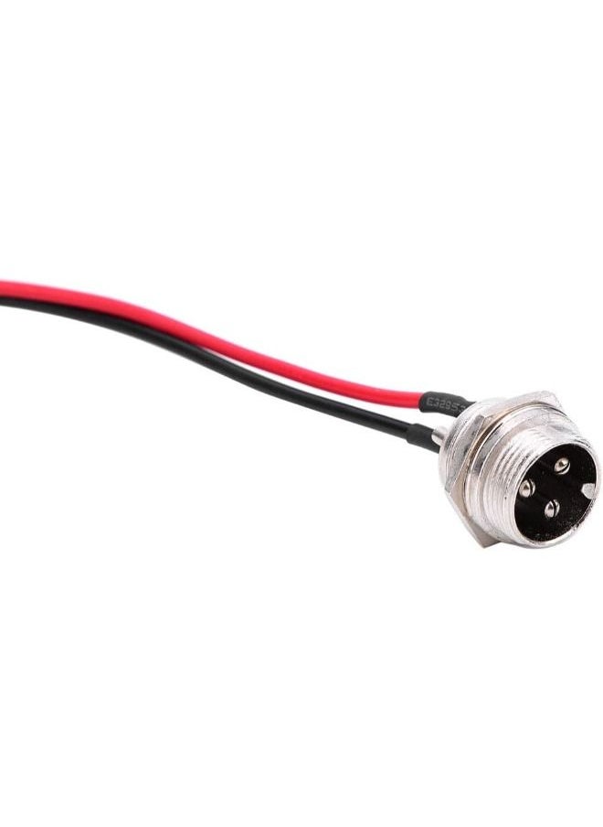 SHOPI Scooter Charging Connector, 6pcs 23cm 3 Pin 2 Wire Charging Port Connector Electric Scooter Charging Port for Plug Socket Battery Charger  - Image 3