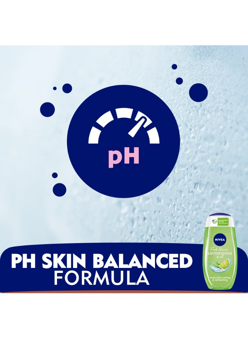 Nivea Pearls Lemongrass Scent And Oil Shower Gel Caring Oil 250ml - Image 4