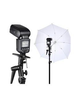 Generic 180° Adjustable H-Shape Swivel Tilt Metal Umbrella Softbox Holder Flash Bracket Adapter Mount Tripod for 1/4in 3/8in Lamp Light  - Image 5
