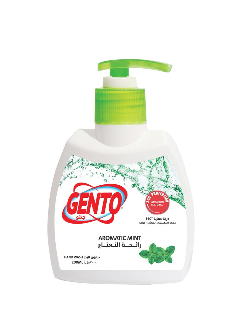 GENTO Hand Wash Aromatic Mint Green 200ml