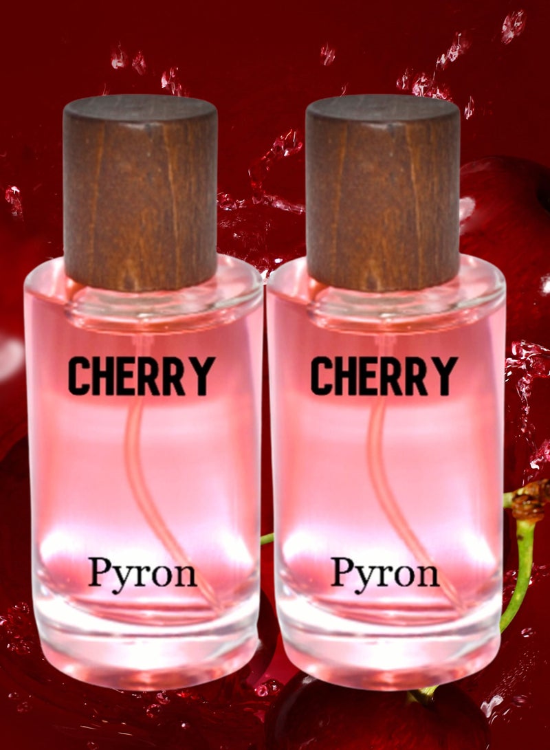 PYRON 2 Pieces Cherry Perfume 50 ml EDP - Image 1