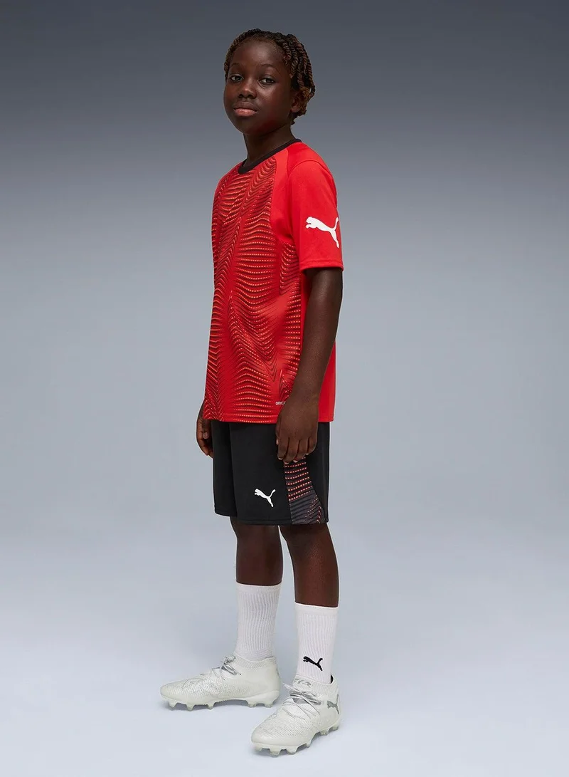 Puma Dusky Gray-Mint Jelly-Glowing Red PUMA individualFINAL Shorts Jr  | Best Price UAE