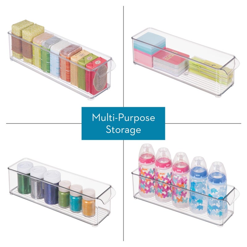 InterDesign iDesign Stackable Fridge Storage Bin with Handle - Ideal for Fridge and Freezer, Clear, Made in USA - Image 4