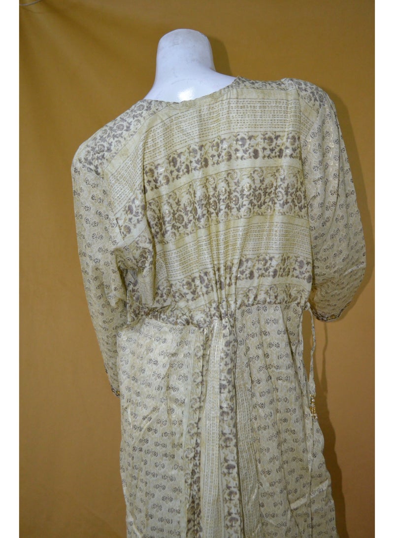 زينة جلابية نسائية أنيقة – فستان سهرة وحفلات محتشم بتطريز وأكمام طويلة مع أشرطة جانبية قابلة للتعديل - Image 4