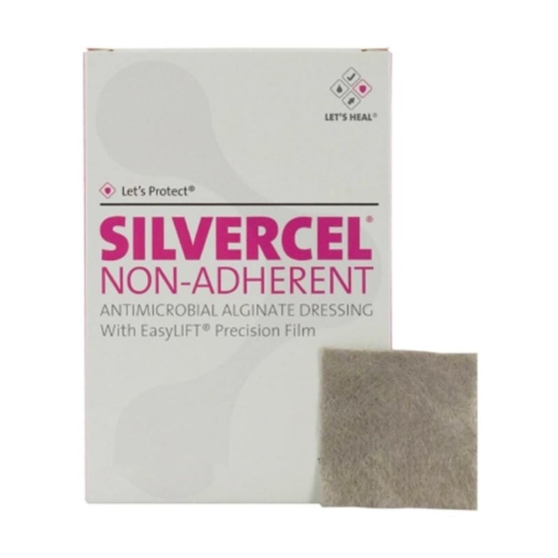 Systagenix Silvercel Non-Adherent Antimicrobial Alginate Dressing 4 x 8 by Systagenix