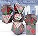 ORIFANTOU Gothic DND Dice Set Bleeding Rose Metal D and D Dice for use with Dungeons Dragons DD Role Playing Game Purple Red RPG Blood Polyhedral Dice Set D20 D12 D10 D8 D6 D4 - Image 4