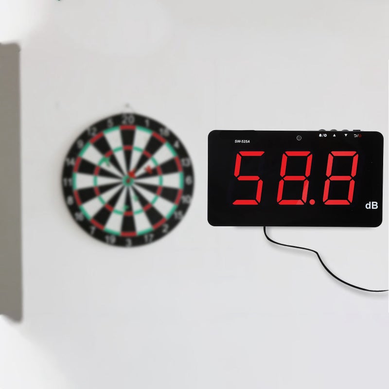 Wall Mounted Decibel Meter 9.6in LCD Display Screen 30‑130dB Sound Level Meter for Office - Image 4
