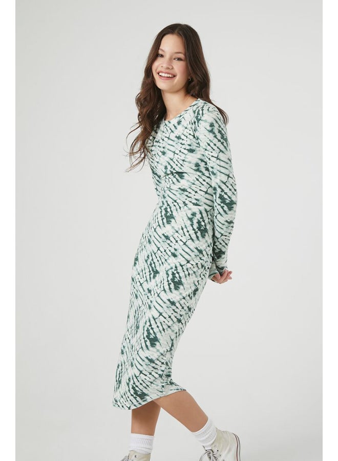 FOREVER 21 Tie-Dye Midi Dress - Image 3
