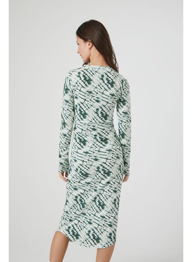 FOREVER 21 Tie-Dye Midi Dress - Image 4