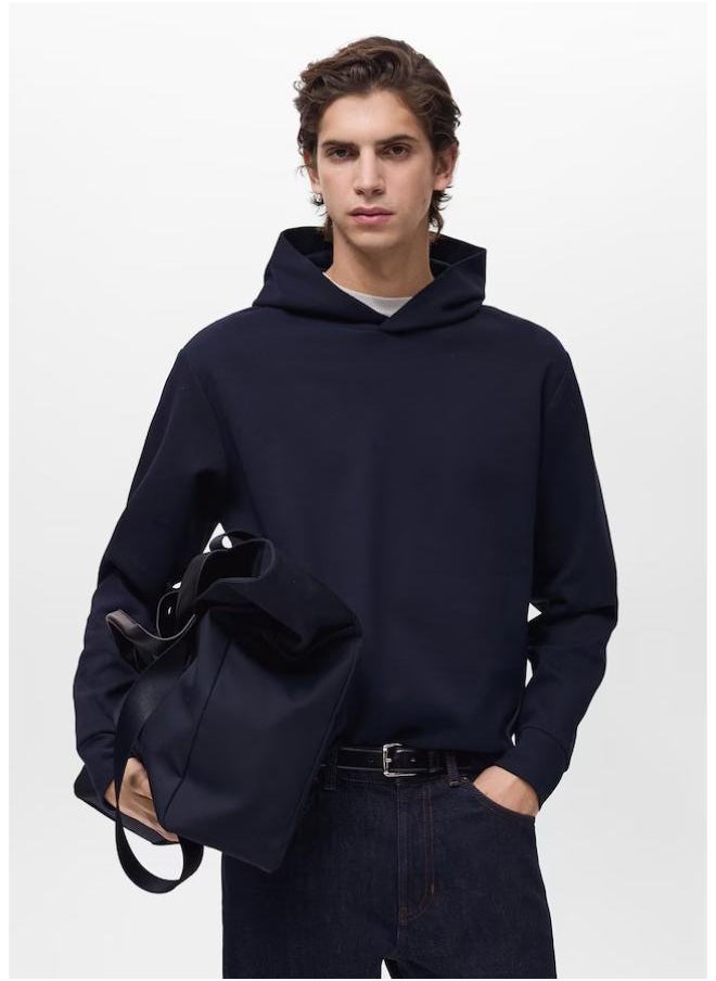 Mango Man Regular-Fit Cotton Hoodie  - Image 1