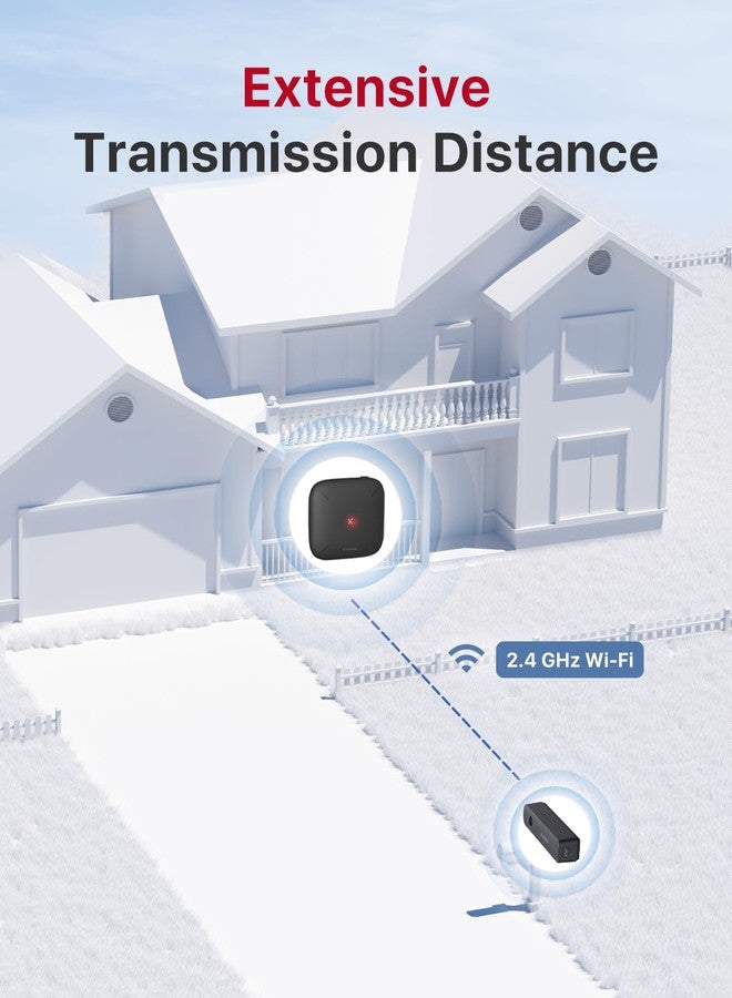 X-Sense جرس صندوق البريد الذكي X-Sense، يتطلب محطة قاعدة SBS50، تنبيه صندوق البريد اللاسلكي طويل المدى، مستشعر صندوق البريد للبريد المرسل، SMA51 - Image 3