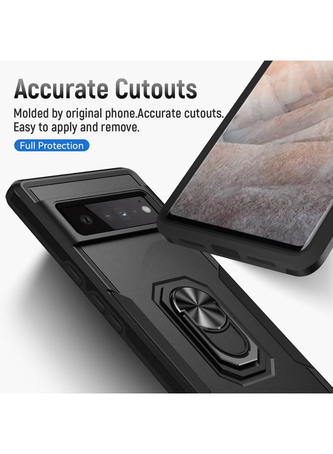 جراب هاتف Google Pixel 6 Pro من Pioneer Armor مصنوع من مادة البولي يوريثين الحراري المتينة + حامل TPU - Image 2