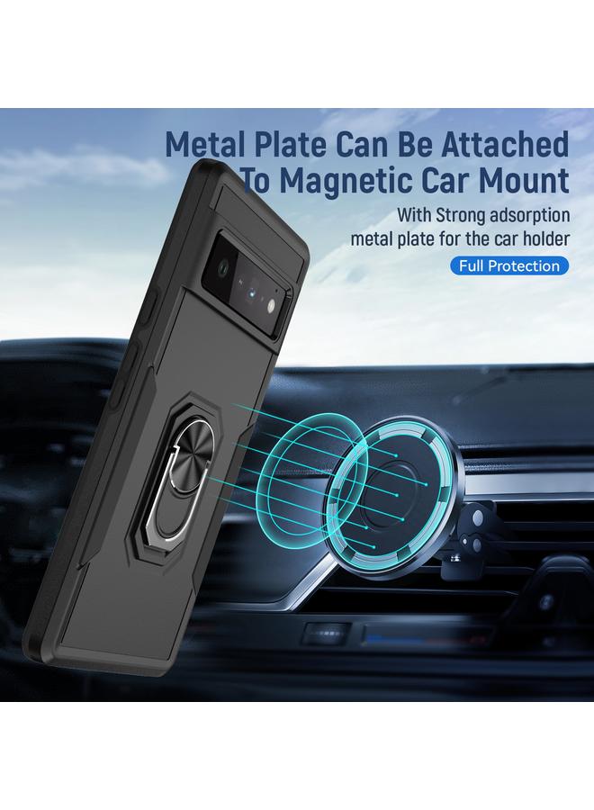 جراب هاتف Google Pixel 6 Pro من Pioneer Armor مصنوع من مادة البولي يوريثين الحراري المتينة + حامل TPU - Image 4