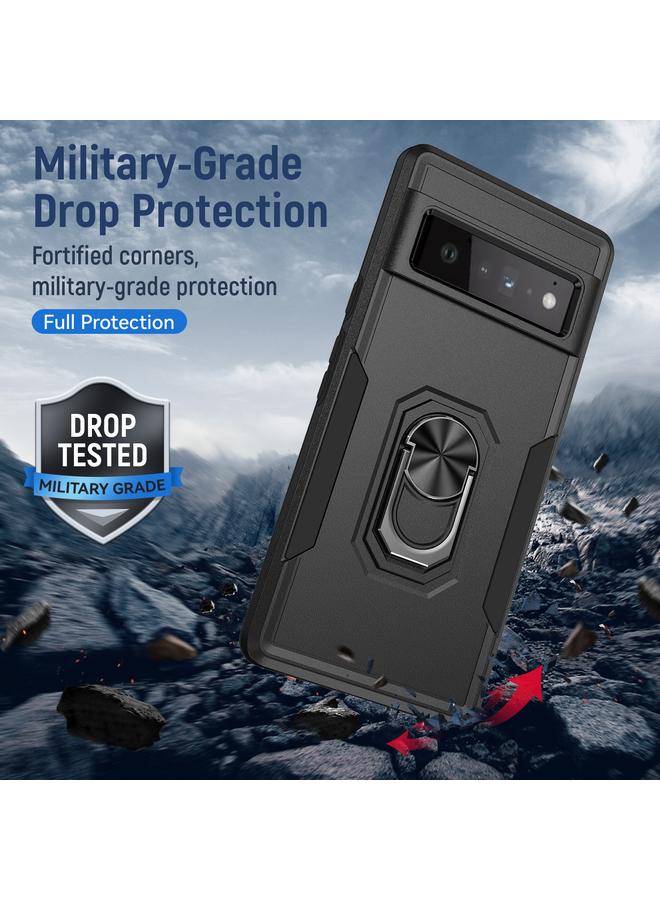 جراب هاتف Google Pixel 6 Pro من Pioneer Armor مصنوع من مادة البولي يوريثين الحراري المتينة + حامل TPU - Image 5