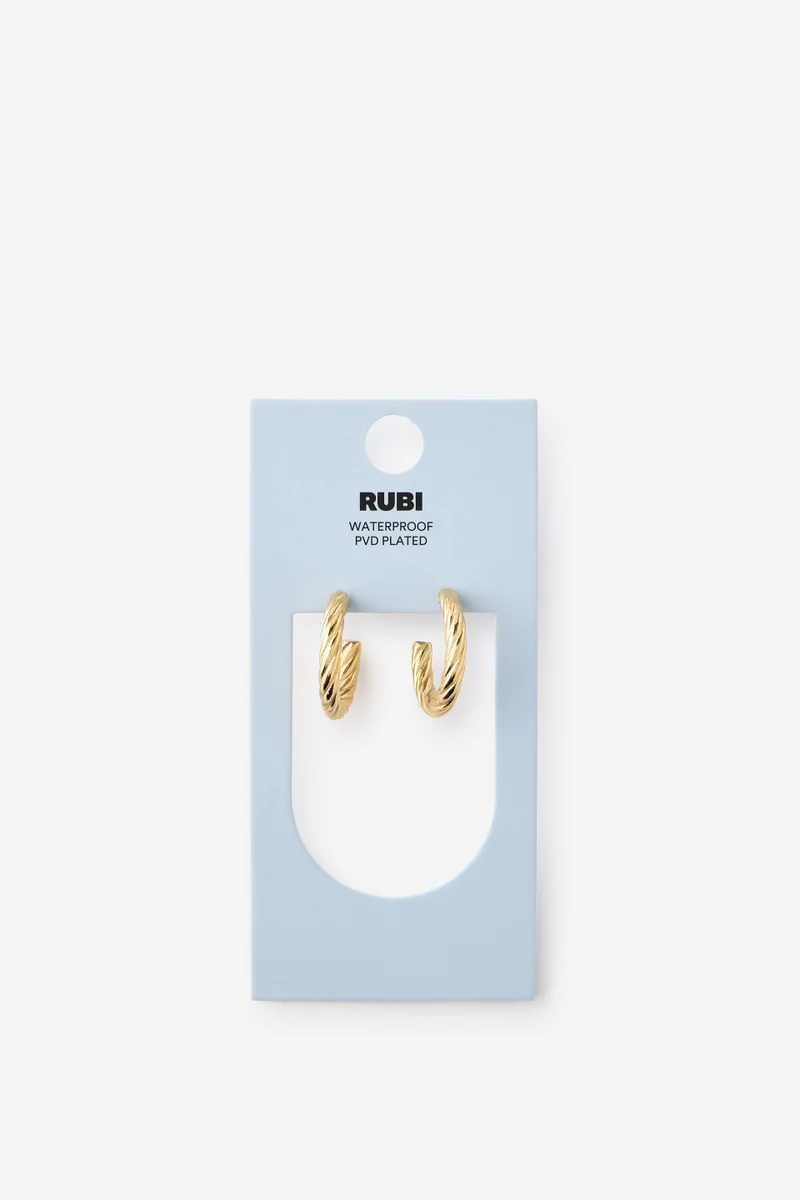 Rubi  Waterproof Mid Hoop Earring for Women | Best Price UAE