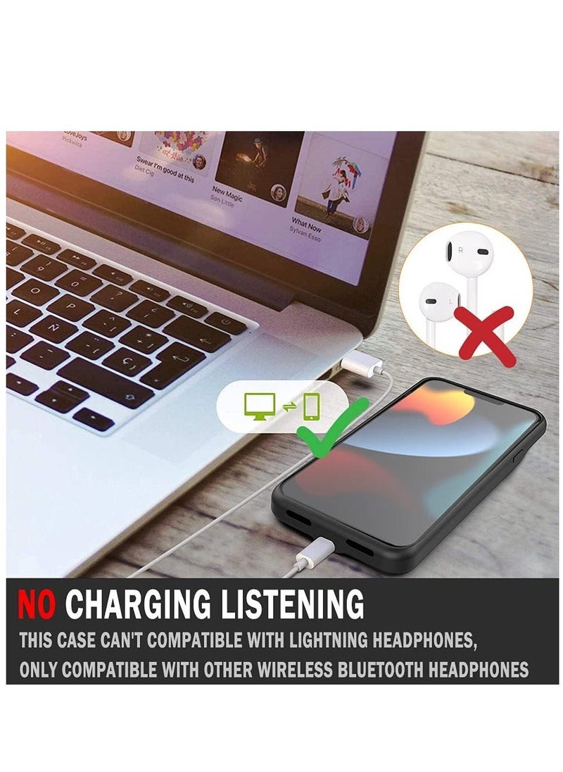 ELTRAZONE ELTERAZONE for iPhone 13 Pro Max/12 Pro Max Battery Case,4800mAh Support SYNC Data Wired Headset External Backup Portable Pack Battery Charger Case for iPhone 13 Pro Max/12 Pro Max-6.7 inch - Image 2