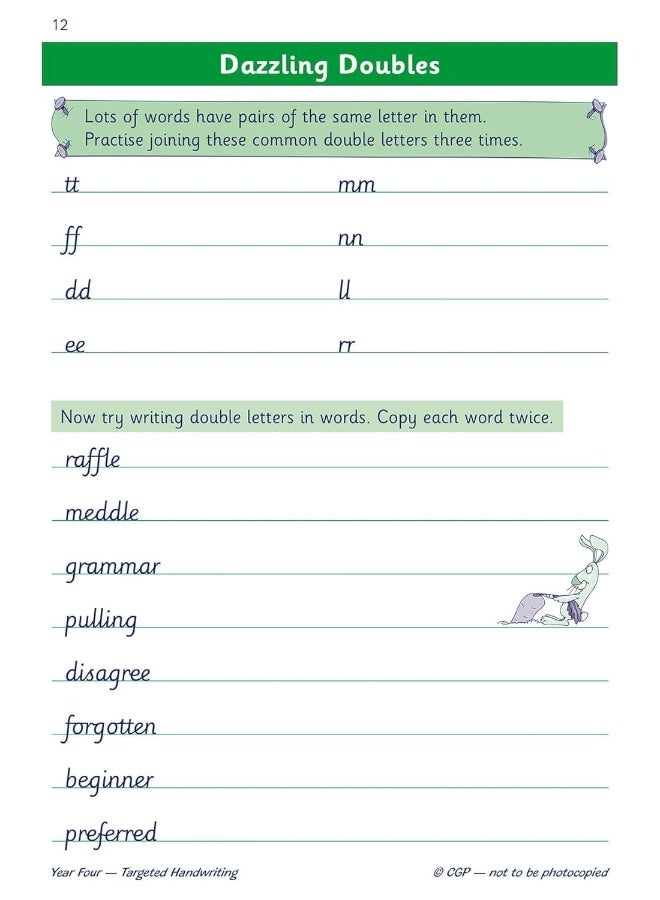 KS2 English Targeted Practice Book: Handwriting - Year 4  - Image 4