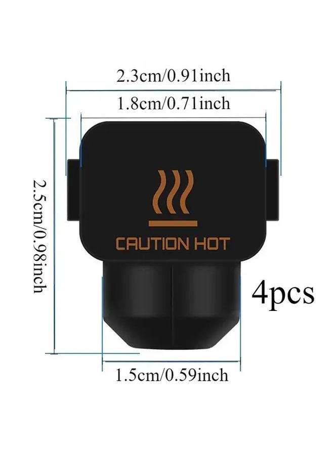 4pcs Silicone Hotend Nozzle Heating Block Kit High Temp Resistant FDM FFF 3D Printer Upgrade - Image 4