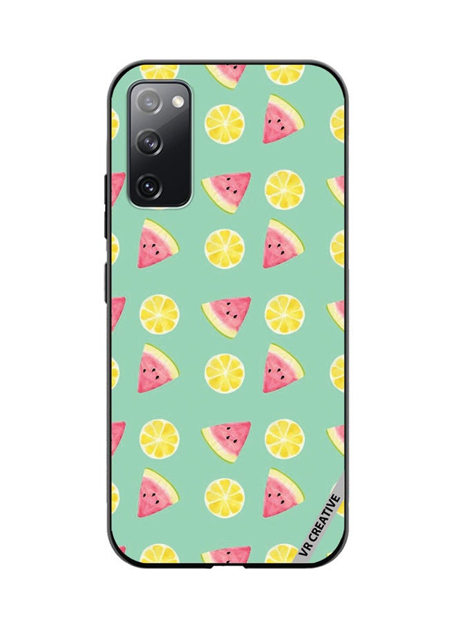 VR CREATIVE Protective Case Cover For Samsung Galaxy S20 FE 5G Fruits Design Multicolour - Image 1