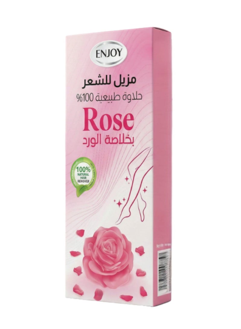 Enjoy Rose Hair Remover WAX – 100% Natural Sweetness, With Rose Extract, 100g - Image 1
