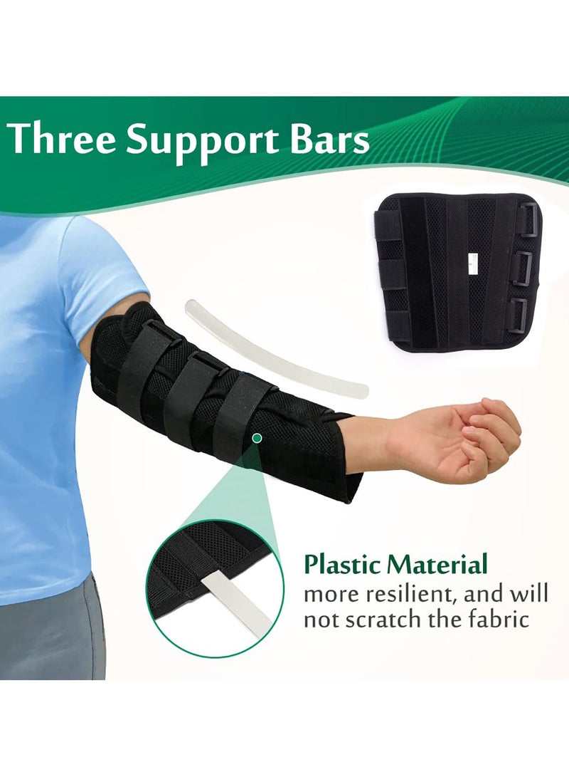 GoodTool Arm Splint Support Adjustable Forearm Brace Breathable Fixed Support Night Splint Elbow Fracture Immobilizer Protector for Cubital Tunnel Ulnar Nerve Injuries Night Stabilizer Support  - Image 2