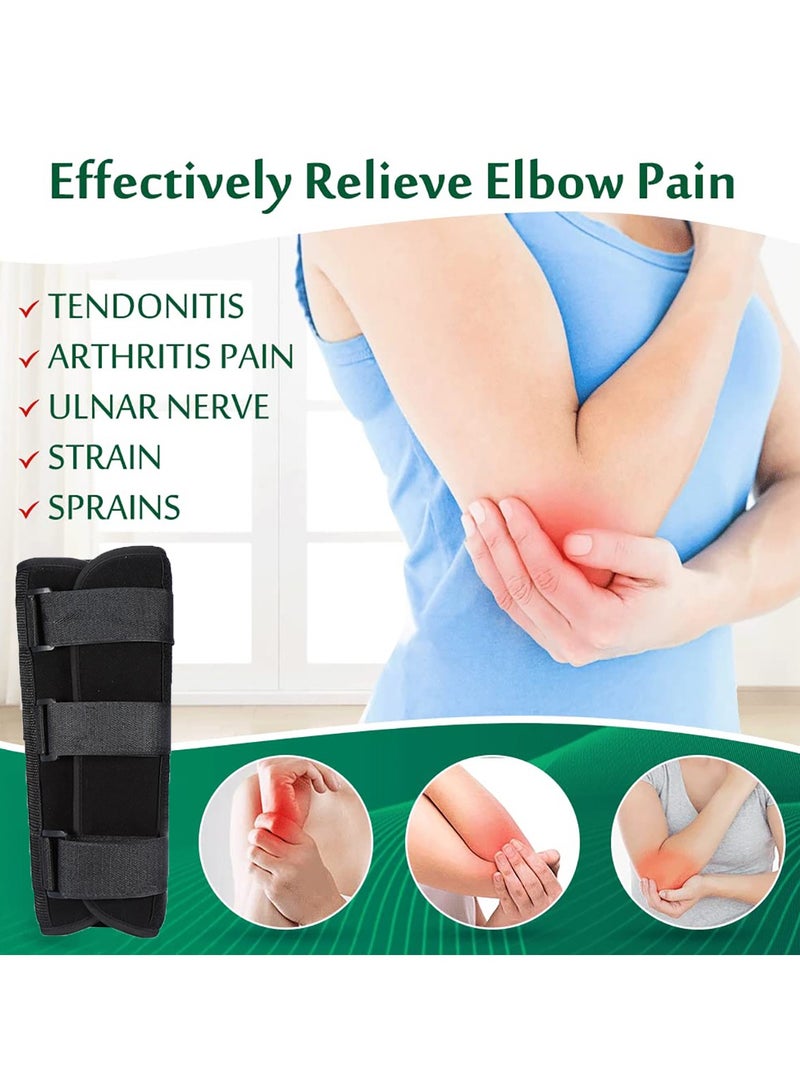 GoodTool Arm Splint Support Adjustable Forearm Brace Breathable Fixed Support Night Splint Elbow Fracture Immobilizer Protector for Cubital Tunnel Ulnar Nerve Injuries Night Stabilizer Support  - Image 3