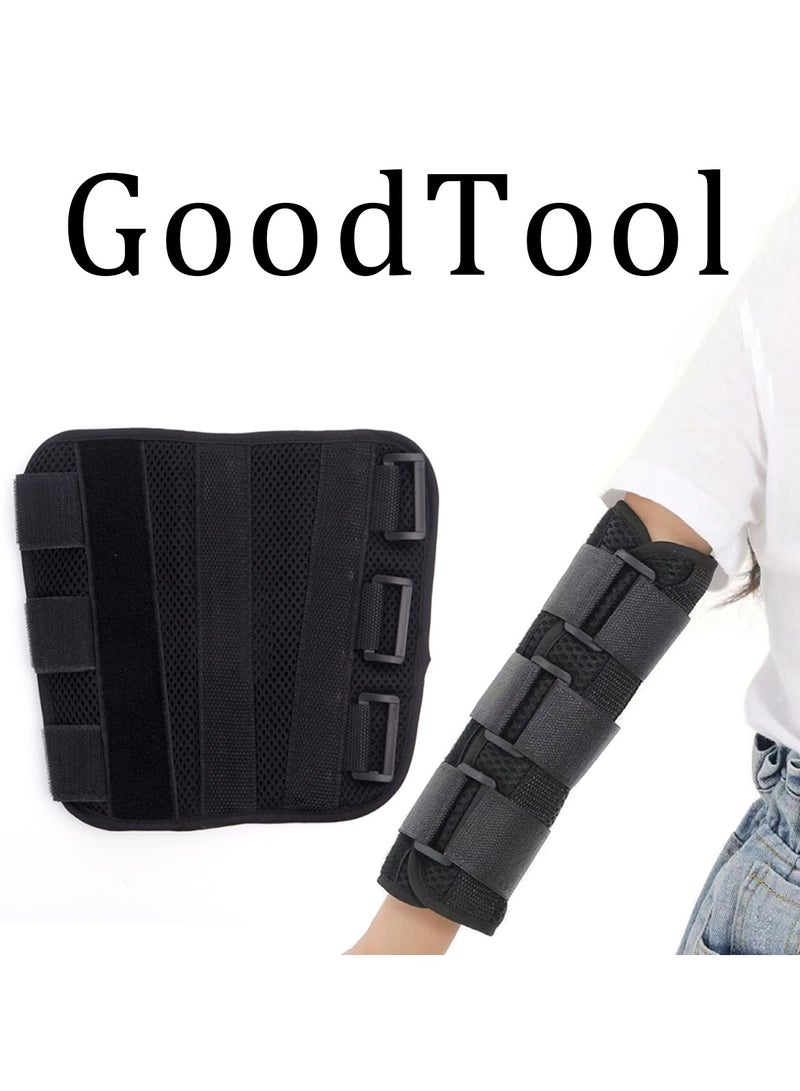 GoodTool Arm Splint Support Adjustable Forearm Brace Breathable Fixed Support Night Splint Elbow Fracture Immobilizer Protector for Cubital Tunnel Ulnar Nerve Injuries Night Stabilizer Support  - Image 1