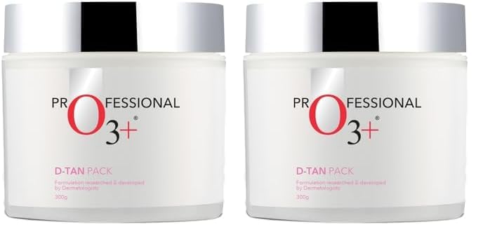 O3 DTAN Pack for Instant Tan Removal Sun Damage Protection Infused with Mint and Eucalyptus Oil Ideal for All Skin Types 300g Detan Pack for Tan Removal Pack of 2 - Image 1