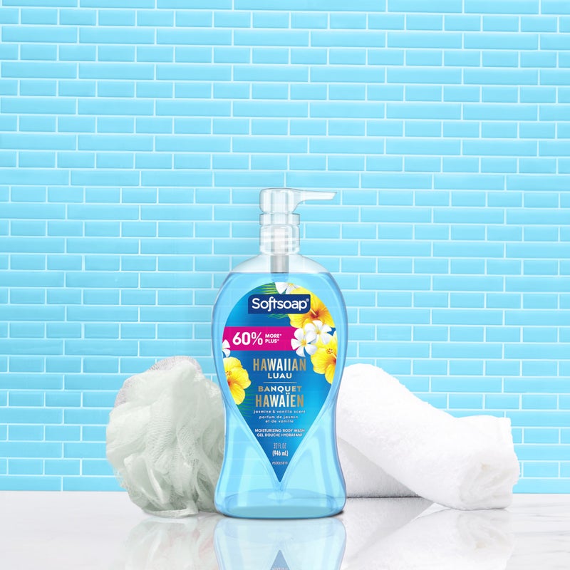Softsoap غسول الجسم المرطب سوفت صاب, لواء هاواي, رائحة الياسمين والفانيليا, زجاجة مضخة سعة 32 أونصة - Image 2