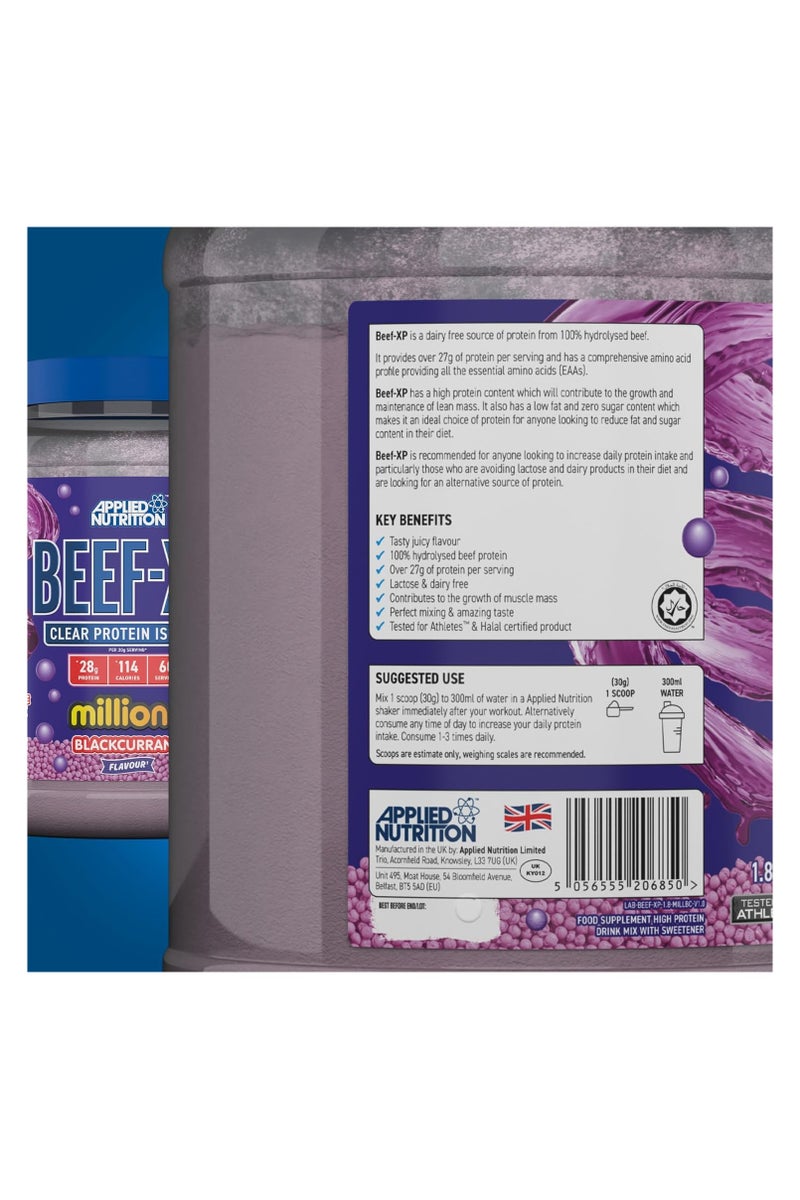 Applied Nutrition BEEF-XP 1.8 kg BLACKCURRANT Flavor, 60 Serving - Image 5