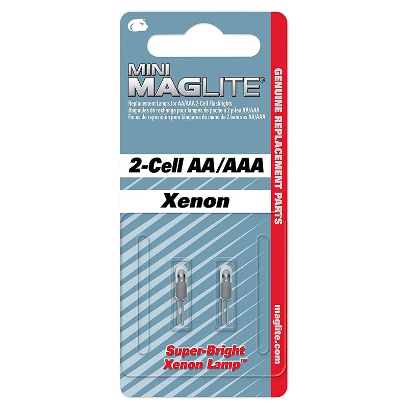 MAGLITE مصابيح بديلة لمصباح ميني فلاشلايت 2-خلية AA، عبوة 2 - Image 1