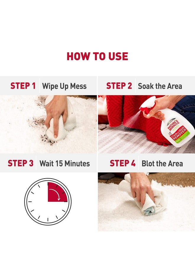 Nature's Miracle Nature’S Miracle Stain And Odor Remover Cat 32 Ounces, Odor Control Formula - Image 5