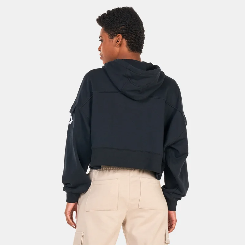 CONVERSE Women's Fashion Crop Hoodie