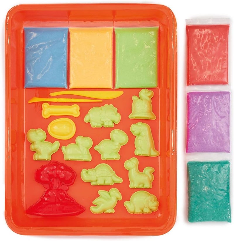 ADDO Sandsational Jurassic Classic 600g, Squeeze, Shape and Sculpt sand, Moulding Building Toy - Image 3