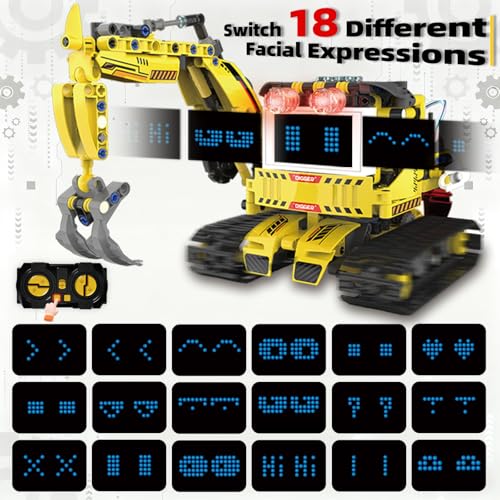 Suplanet 5in1 Programmable Robot Building Block Set for Kids Age 6 7 8 9 10 11 1214 with APP or Remote Control LED Display Screen STEM Educational Gift for Teen Boys and Girls 660PCS - Image 5
