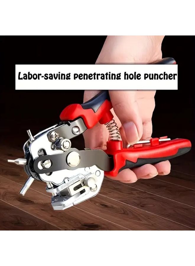 Multifunctional Punching Pliers Labor Saving Hole Punch For Leather Belts Straps Quantity 1 - Image 3