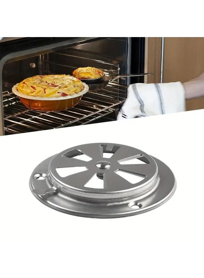 Stainless Steel BBQ Grill Exhaust Vent Airflow Control Damper Quiet Ventilation Cover 1pc - Image 2