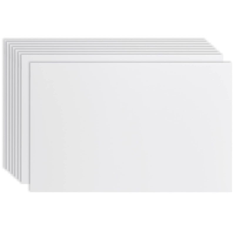 Juvale Corrugated Plastic Board Yard Signs 24 x 36 in White 8Pack 4mm Blank Yard Signs with Stakes for Outdoor Use Poster Boards Corrugated Plastic Sheets for DIY Projects