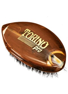 TORINO PRO WAVE BRUSHES BY BRUSH KING Torino Pro Curved Wave Brush 236 Curve Palm Soft Bristles 100% Pure Boar Bristles Great For Laying Down Your 360 Waves  - Image 2