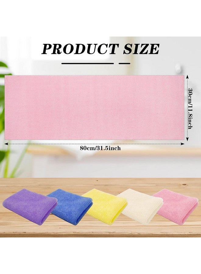 ZTOCOZ Exfoliating Washcloth Body Scrubber Back Scrubber for Shower Japanese Beauty Washcloth Bath Wash Cloth African Net Exfoliation Luffah Towel Net Sponge Loofah Body Scrub 1 Pack - Image 3